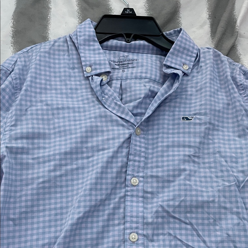 Vineyard Vines boys performance whale button up